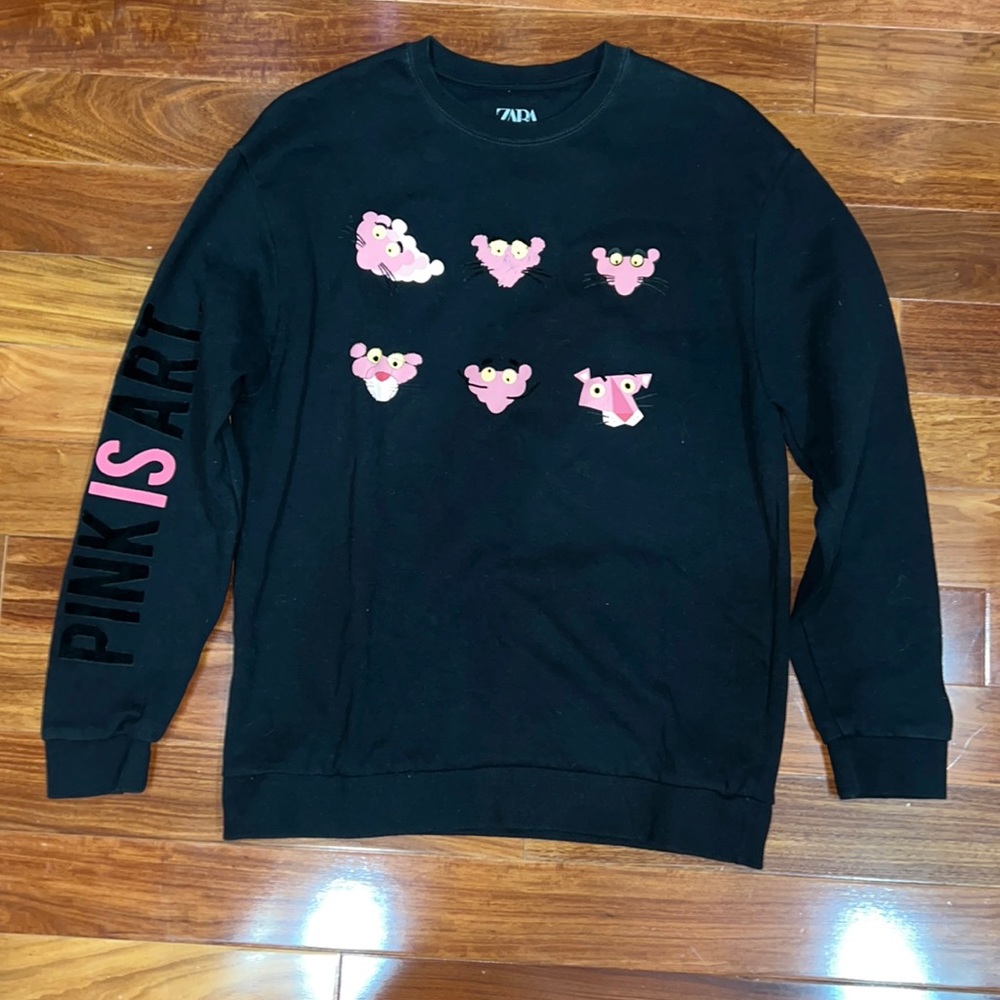 Zara pink panther edition L sweater